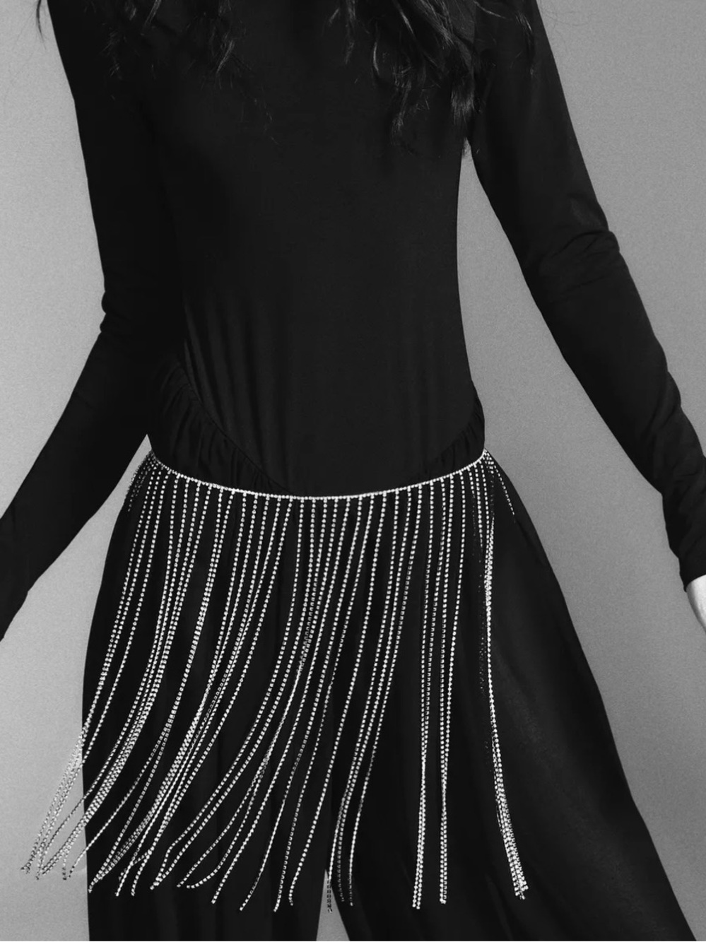 NWT ZARA SPARKLY SKIRT BELT